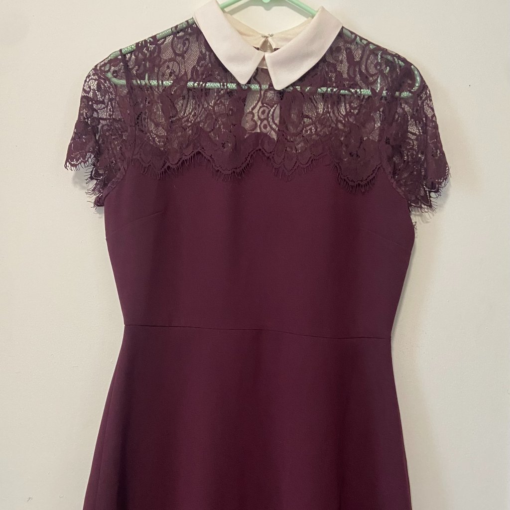 Maison Jules Plum/Purple Lace Dress